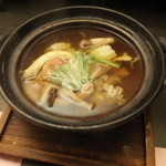 旬菜 おぐら家 - 天然きのこと鱧の小鍋仕立て