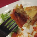 ビストロ コマ - トマトソースをつけて、いただきまーす♪