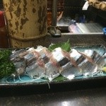 伏見 - 生秋刀魚は生姜醤油で。