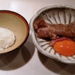 おにく 花柳 - 和牛焼きすき焼き八ヶ岳卵