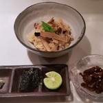 おにく 花柳 - 松茸ご飯茶漬け