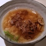 おにく 花柳 - 松茸ご飯茶漬け　しぐれ煮入り