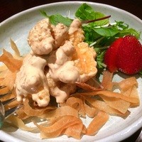 過門香 赤坂溜池山王店 - 大海老の特製黒酢マヨネーズソース炒め