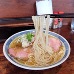 中華そば しば田 - 201509 麺は中華そばと同じく三河屋製麺の細麺