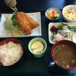 寿司・和食 おかめ - 本日のランチ 揚げ アジフライ