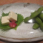 焼鳥みなみ - 枝豆と酒粕チーズ