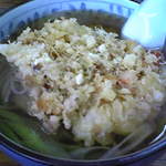 亀乃家 - 天ぷらそば（かしわ入り）