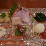 食彩工房 ムッシュMOIZUMI - 前菜にお造り…