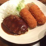 レストランクック亭 - ハンバーグとクリームコロッケ