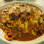 ナヤ インディア ヌール - ヌール スペシャルオムライス スープ付(2000円) バスマティライス、シーフード、ビーフニハリソース