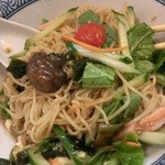 らーめん森や。 - 森やの冷し中華-混ぜ後(2015/9)