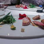 クッチーナ イタリアーナ ガッルーラ - 2015年9月再訪：沖縄県国頭郡今帰仁村「 高田勝さんの今帰仁アグー 」のロース・うで 今帰仁産ドラゴンフルーツとシークワーサーのサルサでハンダマのサラダ☆