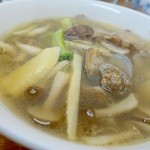 桃園 - 名物、あさりラーメン(^^)