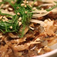 懐石 辻留 - ハモ皮丼拡大