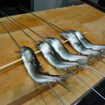 ふじ - 串に通して