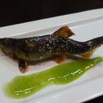 焼き物/稚鮎、蓼ソースで