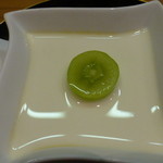 ふじ - 水物/最後はマンゴープリン練乳がけ、上にはシャインマスカット