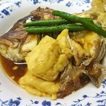 寿司勝 - 来島鯛の兜煮、鯛の飴煮