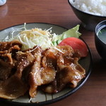 とんかつ都 - 豚しょうが焼き定食