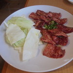 金剛 - カルビ定食とローズ定食の肉