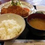 とんかつ　とん加”亭 - 上とんかつ定食 1250円