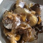 旬菜みそ茶屋 くらを - 朝市で買った生きくらげ500円