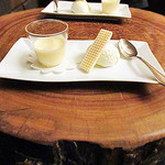 神戸プレジール - 赤穂塩のアイス + オレンジのムース