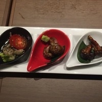 うなぎ和食  しら河 今池ガスビル店 - 肝3種盛です。