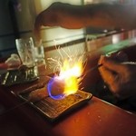 串の宝山 - デザート串はフランペ