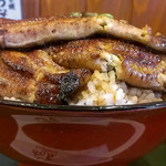 うなぎ 和友 - うなチキ丼 多めの横から