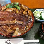 うなぎ 和友 - うなチキ丼の多め