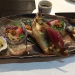 多満喜 - 鮎のあしらい