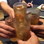 焼肉  炎神 - おちかれー
            宴会スタート(o^^o)