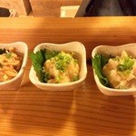 酒徒庵 - 漬け３種類