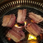 豚のちから - サンギョプサル焼きあがりそうです！