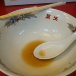 らーめん萬来 - スープも完食♪