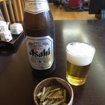 瓶ビール(中瓶) 650円(2015.9)