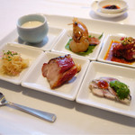 海鮮名菜　香宮 - 前菜盛り合わせ  香宮のエッセンスが凝縮されている気がしました。