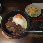 Rojiura - 【石焼カルビ丼定食…700円】2015/8