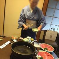 モリタ屋 木屋町店 - ハイハイ、すき焼きショーを始めますぇ～