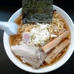 海老そば（大盛）：８１０円（税込）【２０１５年９月撮影】