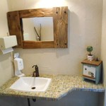 パン屋カフェ キャトル - 店内：カフェかわいい洗面所