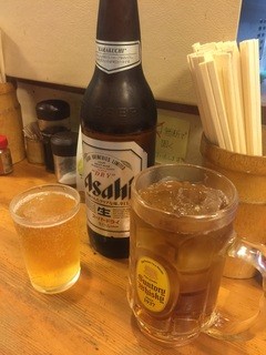 多聞 - ☆瓶ビールアサヒとウーロン茶で乾杯☆