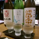 わんえもん - 日本酒飲み比べ