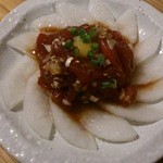 酒徒庵 - マグロと梨のユッケ