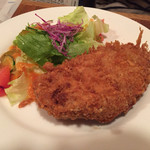 さふらん - 2015年9月。セットの「メンチカツ」。