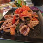 B級酒場まっちゃげ - イカとトマトの炒め物（5時間飲み放題）_2015/08