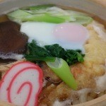 ＪＡなのはな農産物直売所食堂 - 鍋焼きうどん。アップ