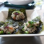 さわらびカフェ - デザートは「ひと口タコ飯」を追加注文しました。