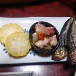 民宿まぐさ - 今日の先付け ♪ とうもろこしがうれしい！